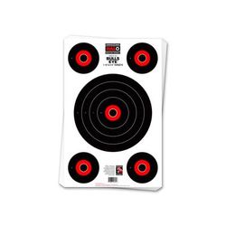 Thompson Target HALO Bullseye 10&4 Reactive Splatter Targets 12.5x19 50 Pack Black/Red Large 4640-50
