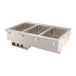 Vollrath 3647380 3-Well Modular Drop-In - Auto-Fill, Thermostat, Manifold Drain, 625W 240v, Stainless Steel