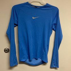 Nike Tops | Baby Blue Nike Running Top With Thumb Slots. | Color: Blue | Size: S