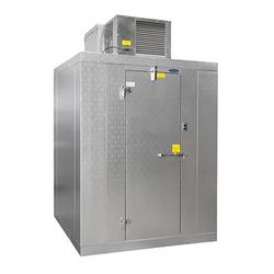 Norlake KLB771012-C LH 10' x 12' Indoor Walk-In Cooler w/ Top-Mounted Compressor - Floor