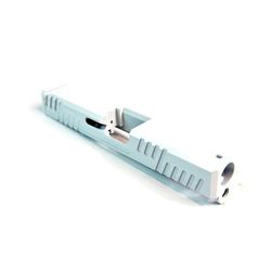Gun Cuts Shift Slide for Glock 19 Optic Cut Stormtooper White GC-G19-SHF-SWH-RMR
