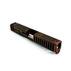 Gun Cuts Bulldog Slide for Glock 19 Optic Cut Battleworn Copper GC-G19-BUL-COPBW-RMR