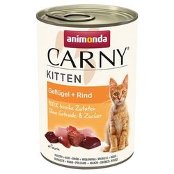 12x400g Poultry & Beef Kitten Carny Animonda Wet Cat Food