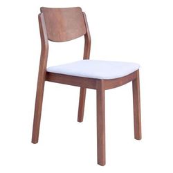 Desdamona Dining Chair Light Gray & Walnut - Zuo Modern 109213