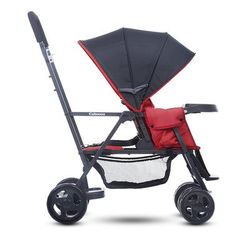 Joovy Caboose Sit And Stand Tandem Double Stroller - Graphite / Amber