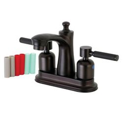 Kingston Brass FB7625DKL 4 in. Centerset Bathroom Faucet, Oil Rubbed Bronze - Kingston Brass FB7625DKL