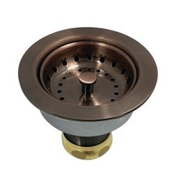 Kingston Brass K112AC Tacoma Snap-N-Tite Sink Basket Strainer, Antique Copper - Kingston Brass K112AC