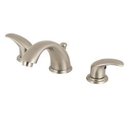 Kingston Brass KB968LL Widespread Bathroom Faucet, Brushed Nickel - Kingston Brass KB968LL