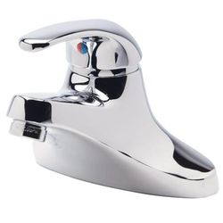 Zurn Industries Z81000-XL Deck Mount Lavatory Faucet w/ 4 3/4" Spout & 2.2 gpm Aerator- 4" Centers, Chrome