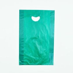 LK Packaging CH21DG Merchandise Bag w/ Handle - 13" x 21", 0.7 mil HDPE, Dark Green