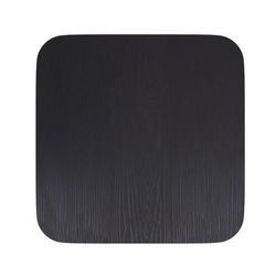 Flash Furniture 4-JJ-SEA-PL01-BK-GG Wood Seat for Metal Chairs or Stools - Resin Wood, Black Finish