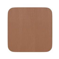 Flash Furniture 4-JJ-SEA-PL01-TEAK-GG Wood Seat for Metal Chairs or Stools - Resin Wood, Teak Finish, Brown