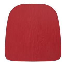 Flash Furniture 4-JJ-SEA-PL02-RED-GG Wood Seat for Metal Barstools - Resin Wood, Red Finish