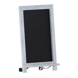 Flash Furniture HFKHD-GDIS-CRE8-422315-GG Chalkboard Sign w/ Legs - 12"W x 17"H, Pine Wood Frame, Rustic Blue
