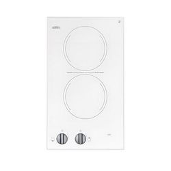 Summit CR2110WHE Built In Induction Stove w/ 2-Zones - 115v/60Hz, White, 2 Burners