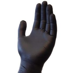 Impact GNPR-2X-BK General Purpose Nitrile Gloves - Powder Free, Black, XX-Large Foodservice Glove