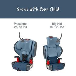 Britax Grow With You ClickTight Plus Harness Booster Car Seat - Blue Ombre