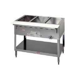 Duke WB304 58 3/8" Hot Food Table w/ (4) Wells & Cutting Board, Natural Gas, Silver, Gas Type: NG