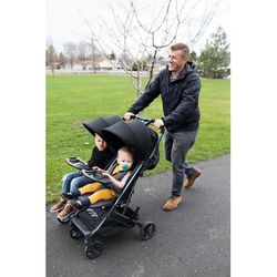 Joovy Kooper X2 Compact Double Stroller - Black