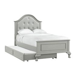 Picket House Furnishings Jenna Twin Panel Bed w/Trundle in Grey - Picket House Furnishings JS300TTB