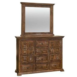 Picket House Furnishings Ruma Brown Dresser & Mirror Set - Picket House Furnishings MBLV500DRMR