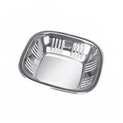 Eastern Tabletop 9340 8" Square Bread Basket - Stainless Steel