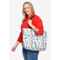 Women's Winnie The Pooh Rope Tote Bag All-Over Print Carry-On Travel Eeyore Piglet Tote Bag by Disney in Multi