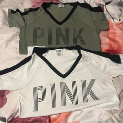 Pink Victoria's Secret Tops | Bundle Vs Tshirts | Color: Pink | Size: Xs