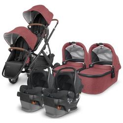 UPPAbaby VISTA V2 Twin Double Stroller + MESA V2 Travel System Bundle - Lucy / Jake
