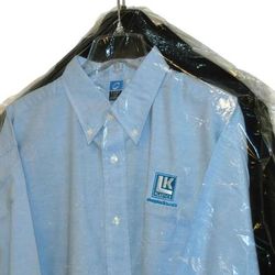 LK Packaging I621472 Gusseted Garment Bag on Roll - 72"L x 21"W x 4" SG, 0.6 mil LDPE, Clear