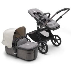 Bugaboo Fox 5 Complete Stroller Bundle - Graphite / Grey Melange / Misty White