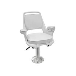 Wise Captains Chair with WP23-15-374 Ped Wise White Medium 8WD1007-710