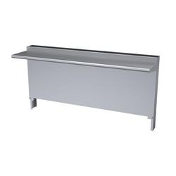 Garland CCHS-60 Cuisine Backguard/Flue Riser w/ Single High Shelves, 35 x 60"W, Stainless Steel