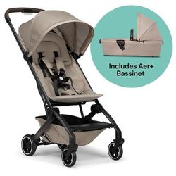 Joolz Aer+ Lightweight Compact Stroller + Bassinet Bundle - Lovely Taupe