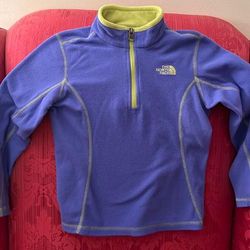 The North Face Shirts & Tops | Girls North Face Glacier 1/4 Zip Up Fleece Blue/Green Size Xs | Color: Blue | Size: Xsg