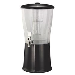 Service Ideas CBDRT3BXSS 3 gal Beverage Dispenser w/ Infuser - Plastic Container, Black Onyx Base
