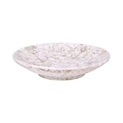 Elite Global Solutions B379103-BRM Hermosa 10 1/4" Round Melamine Plate, Brown Marble