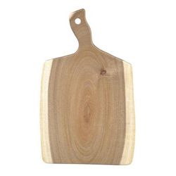Tablecraft 11296 Rectangular Serving Paddle - 14" x 9", Acacia Wood, Brown