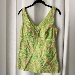 Lilly Pulitzer Tops | Lilly Pulitzer Vintage Yellow/Green Shirt Size 6 | Color: Green/Yellow | Size: 6