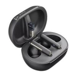 Poly Voyager Free 60+ UC Wireless Earbuds (USB-A Dongle, Carbon Black) 216065-01