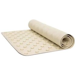Hospitality 1 Source 1628BM-EC Bathmat w/ Suction Backing - 28" x 16", Rubber, Ecru, Beige, Case of 24