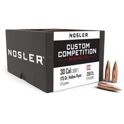 Nosler Custom Competition Rifle Bullet .30 Caliber 175gr HPBT 250ct 53167