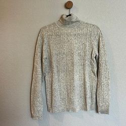 J. Crew Sweaters | J.Cree. M. Gray Light Weight Cable Sweater. | Color: Gray | Size: M