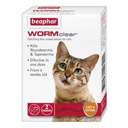 beaphar WORMclear® Worming Tablets for Cats | 2 Tablets