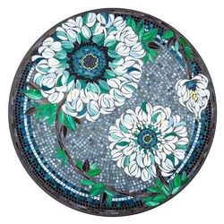 KNF Azula Mosaic Table Collection - Round High Bistro Table, Pewter, 30" dia. - Frontgate