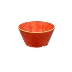 Churchill SSOSSD3 1 3 oz Stonecast Sauce Dish - Ceramic, Spiced Orange, 1 Dozen