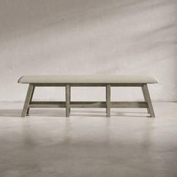 "Telluride Rustic Distressed Pine Upholstered 85" Counter Height Bench - Jofran 2231-BS85KD"