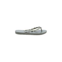 Havaianas Flip Flops: Gray Shoes - Women's Size 4