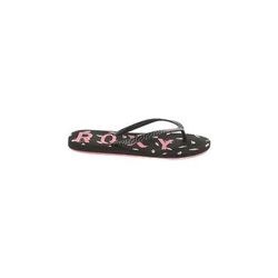 Roxy Flip Flops: Black Shoes - Kids Girl's Size 4