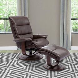 Parker Living Knight - Robust Manual Reclining Swivel Chair and Ottoman - Parker House MKNI 212S-ROB